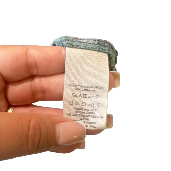 Free People Green Magic Mystery Floral Tunic Top Women SZ XS  Bell Sleeve Casual - Picture 5 of 16